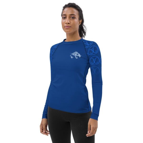 Pez Esqueleto Furioso Camiseta técnica para mujer - Image 3