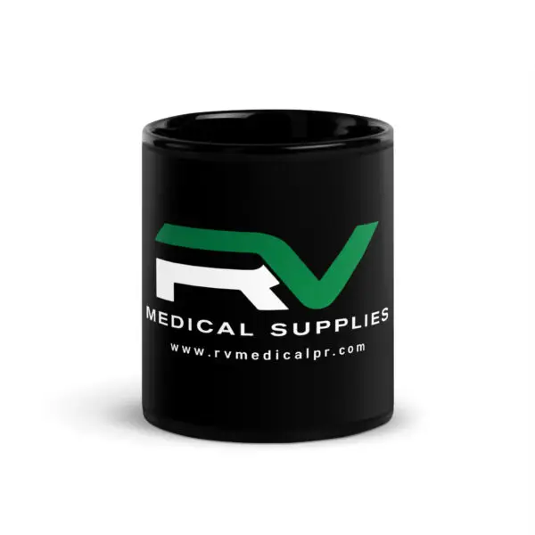 RV Medical - Taza negra brillante
