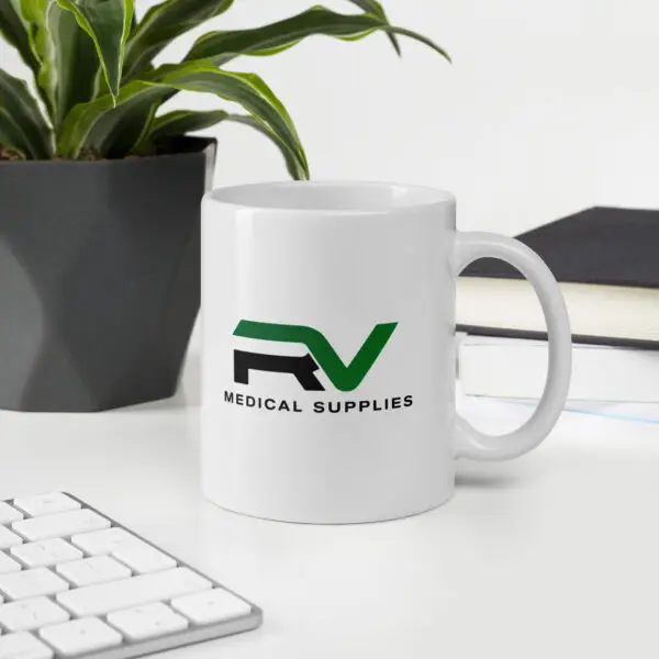 RV Medical - Taza blanca brillante - Image 5