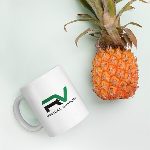 RV Medical - Taza blanca brillante - Image 2